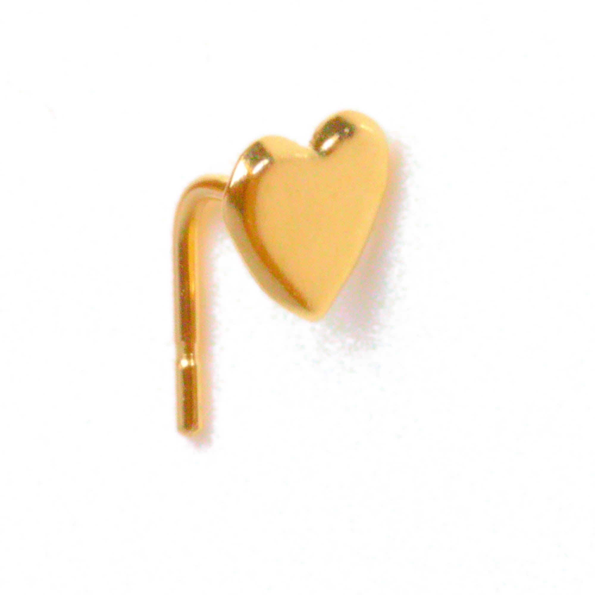 Arranview Jewellery Arranview 9ct Yellow Gold Heart Nose Stud
