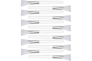 Face Mask Brush, 12pcs Soft Silicone Makeup Brush Set Comfortable Handle Mud Mask Applicator Brush Mud Mask Cream Applicator 