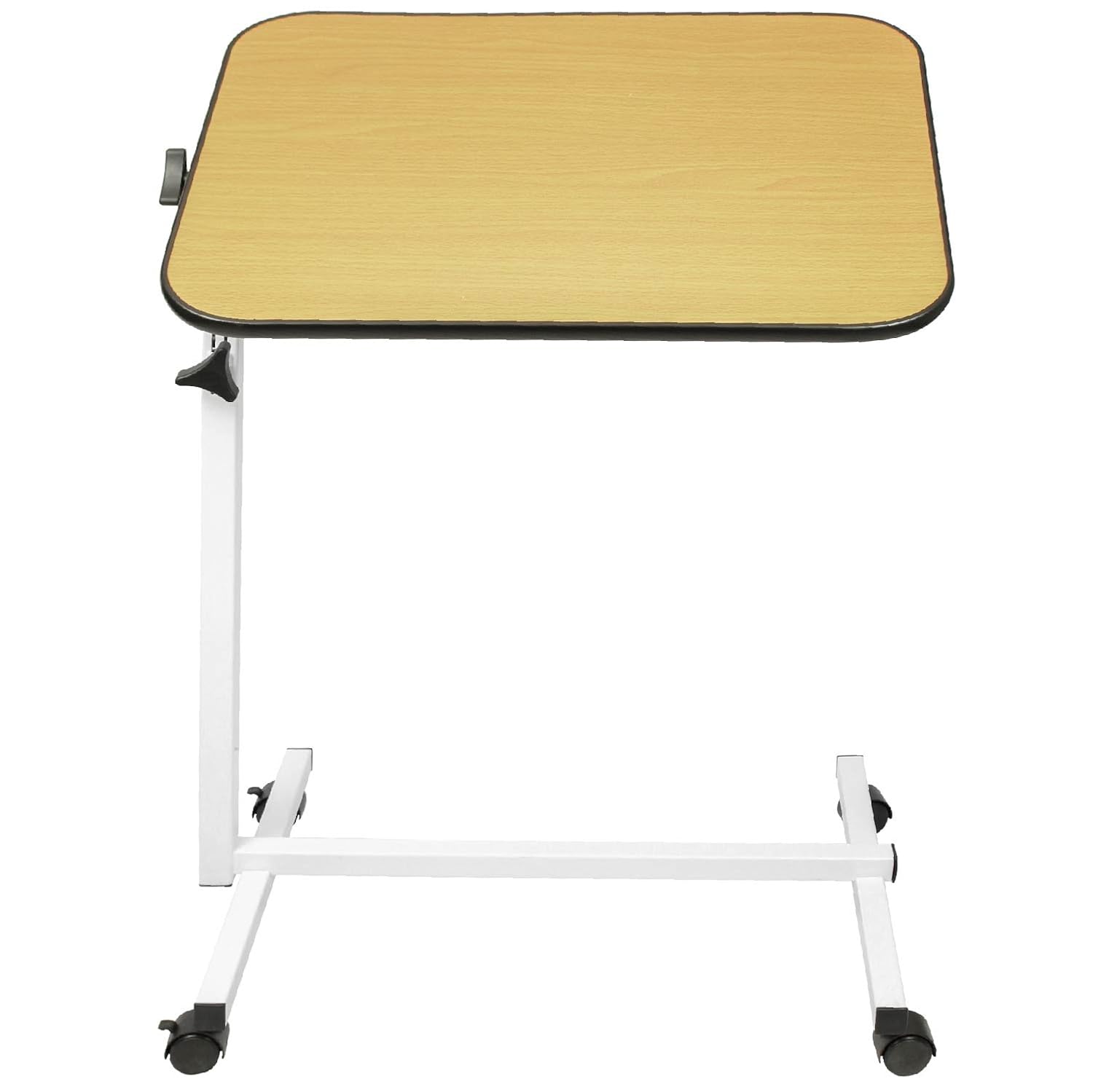 Overbed Table by Vive Swivel Tilt Top Rolling Tray Table