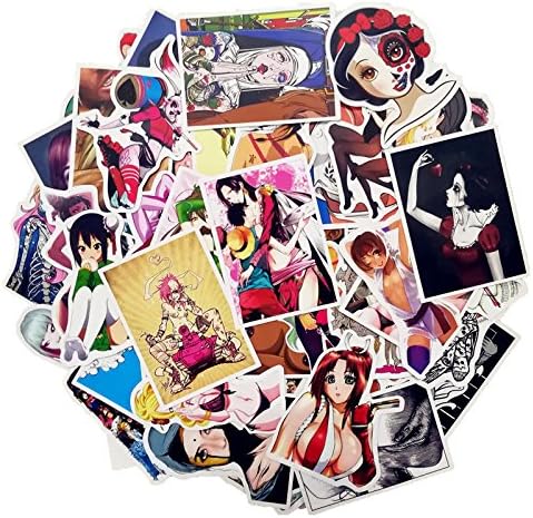 100 pcs Sexy Girl Laptop Stickers Motorcycle Bicycle Luggage Decal Graffiti Patches Skateboard Stickers for Adults