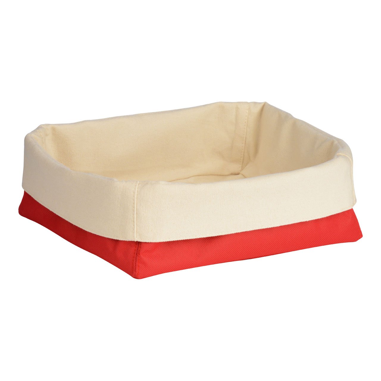 Premier Housewares Bread Basket, 15 x 26 x 23 cm - Red/Cream