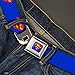 Buckle-Down Seatbelt Belt Superman Regular, 1.5