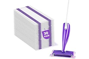 SVPSNUMSI 30 Pack Disposable Wet Jet Mop Pads Refill for Swiffer Wet Jet Pads Refill,Wet Jet Mopping Pads for All Purpose Multi Surface Hardwood Floor Cleaning, 4 Layers Thickened and Super Absorbent.