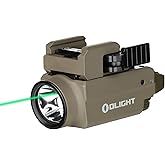 OLIGHT Baldr S 800 Lumens Compact Rail Mount Weaponlight with Green Beam and White LED Combo, Magnetic USB Rechargeable Tactical Flashlight with 1913 or GL Rail, Battery Included (Flat Dark Earth)