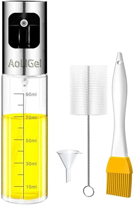 Amazon Aoligei オイルボトル オイルスプレー 料理用 油スプレー 100ml スプレーボトル はオリーブオイル 食用油 酢 醤油 レモン汁 アルコール 香水などを噴霧できます 調味料入れ オンライン通販