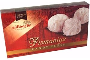 SINCE 1871 GÜLLÜOGLU Gulluoglu Candy Floss-Turkish Cotton Candy (Plain), 8.8oz - 250g (Pack of 1), daily fresh shipment from Istanbul/Turkey, Ideal Gift for All Occasions
