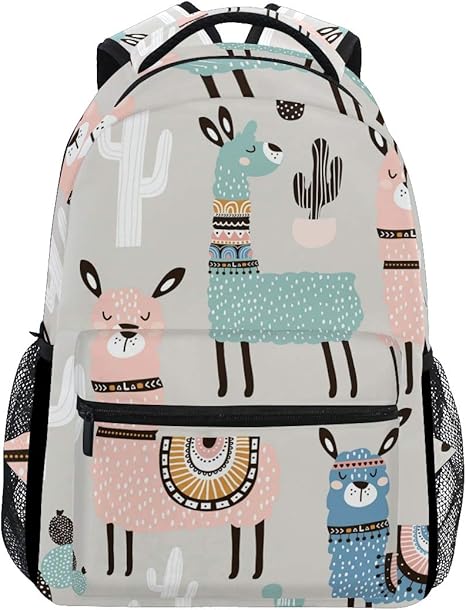 llama school backpack