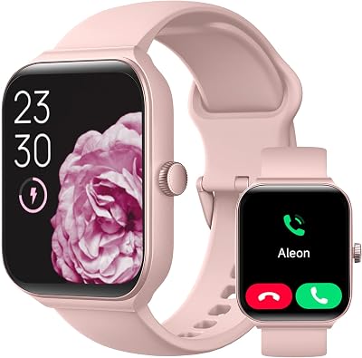 TOOBUR Smart Watch Women Alexa Alexa 1.95" Fitness Tracker Calls IP68 Heart Rate