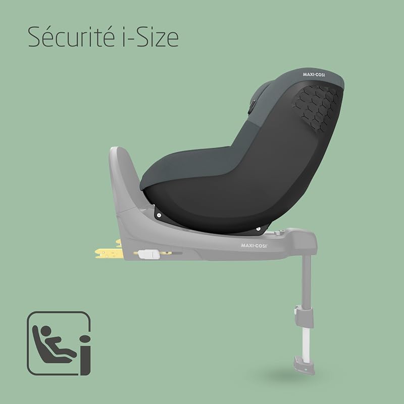 Pearl S i-Size, siège-auto Bébé, 3 mois-4 ans, <18 kg, 61-105 cm, Siège-auto Enfant, 5 Inclinaisons, Crochets de Harnais Facile à Installer, Protection G-CELL Chocs Latéraux, Tonal Graphite