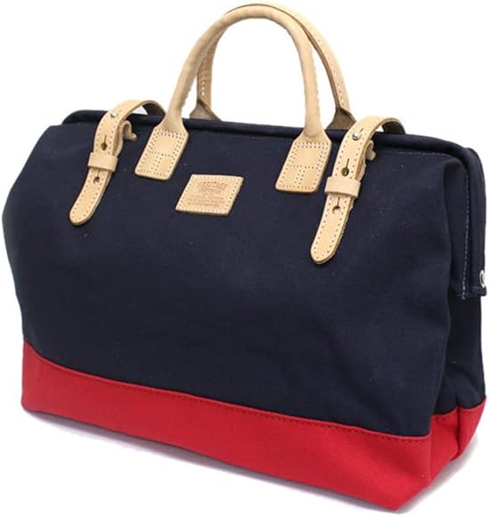 navy and red bag