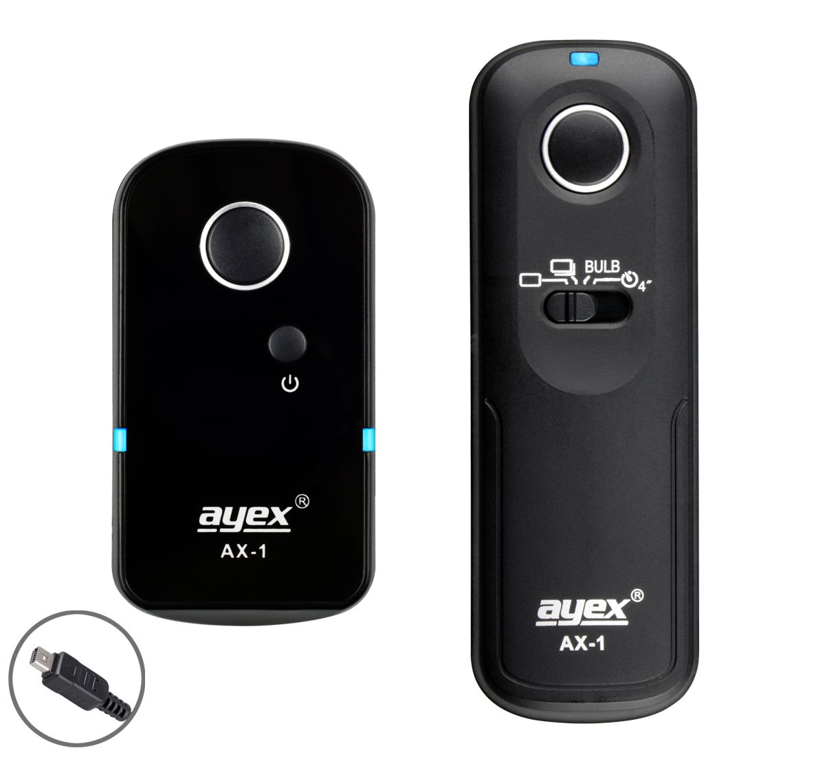 ayex Remote Shutter Release Control AX-1, Compatible with Olympus (UC1) z.B. E-PL8 E-620 E-600 E-520 E-510 SP-810 UZ SZ-300MR SZ-20 Pen-F With Many Features such as Continuous Shooting and Bulb Mode