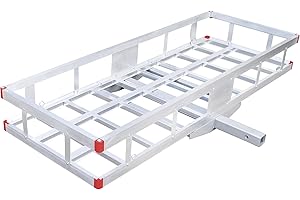 Ultra-Tow Aluminum Hitch Cargo Carrier - 500-Lb. Capacity, Silver, 60in. x 22.5in. x 8in.H