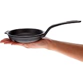 Victoria 4-Inch Cast Iron Skillet, Pre-Seasoned Cast Iron Frying Pan with Long Handle, Made in Colombia