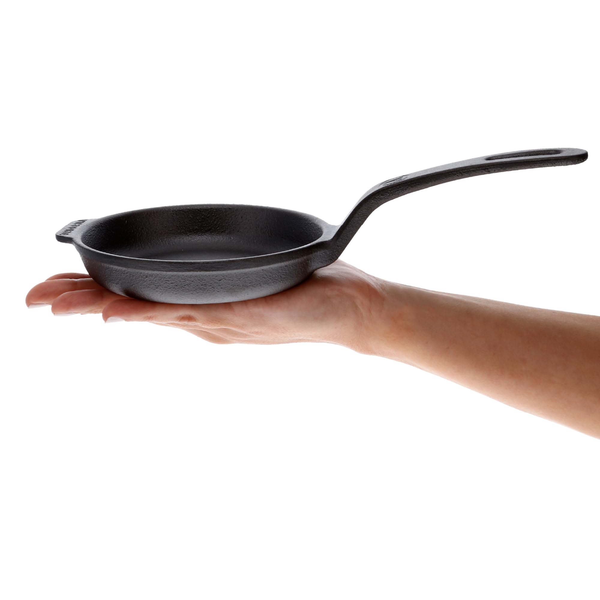 Photo 1 of Victoria 4-Inch Cast Iron Skillet, Pre-Seasoned Cast Iron Frying Pan with Long Handle, Made in Colombia