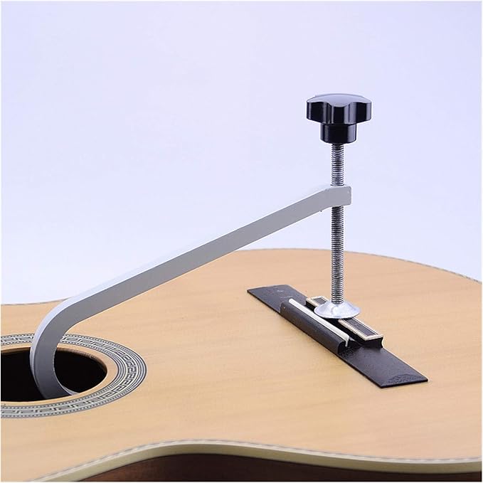 SHIZHI Acoustic Guitar Bridge Clamp/Cast Steel Deep Throat Clamp/Deep