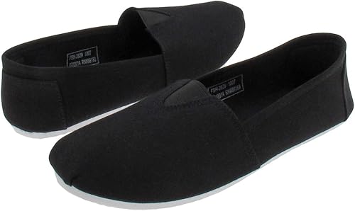 ladies canvas slip on shoes