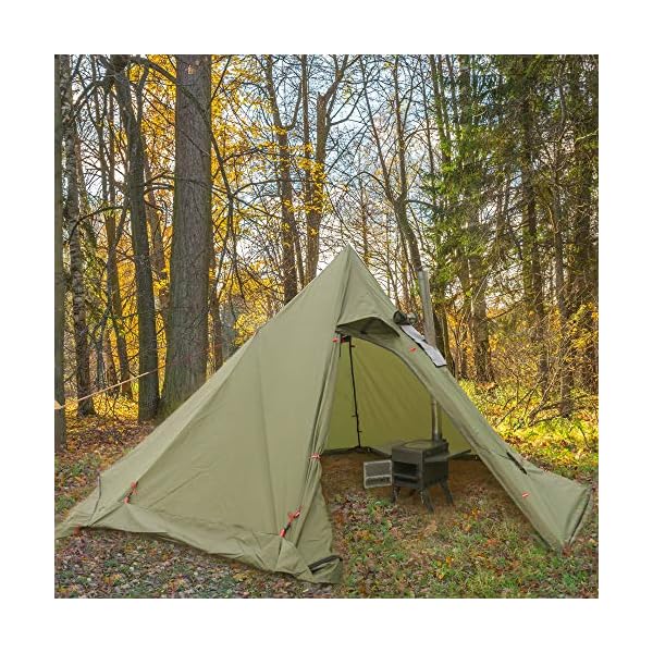 Fltom Camp Tent Stove Portable Wood Burning Stove High Efficiency Secondary Burn Stove For Tent Shelter Camping The Whenever Shop