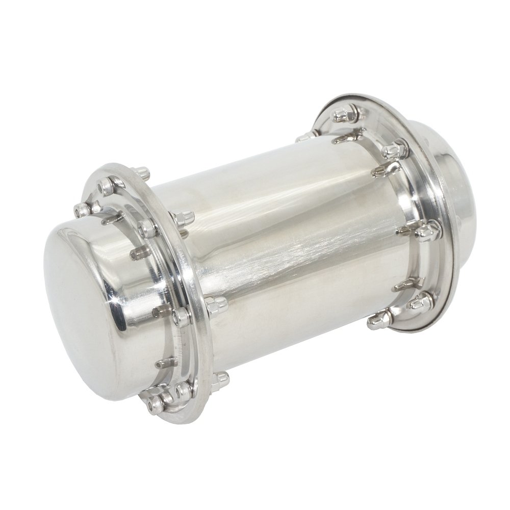 moumou Time Capsule Anti-Corrosion Waterproof Stainless Steel Capsule Container Durable Lock Container for Future (7.3 inch)