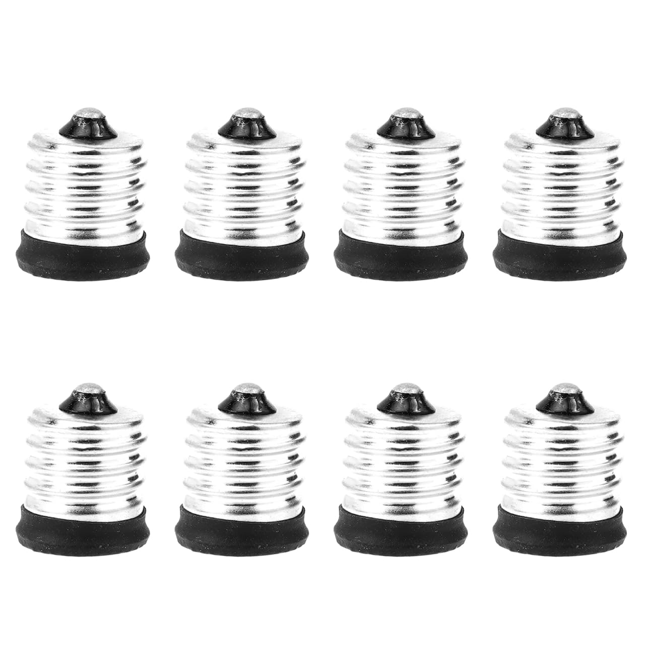 POPETPOP Lamp Holder Socket Converters E17 to E14 Light Bulb Adapter for Indoor Lighting Garage Workshop Basement Carport 8 Pack
