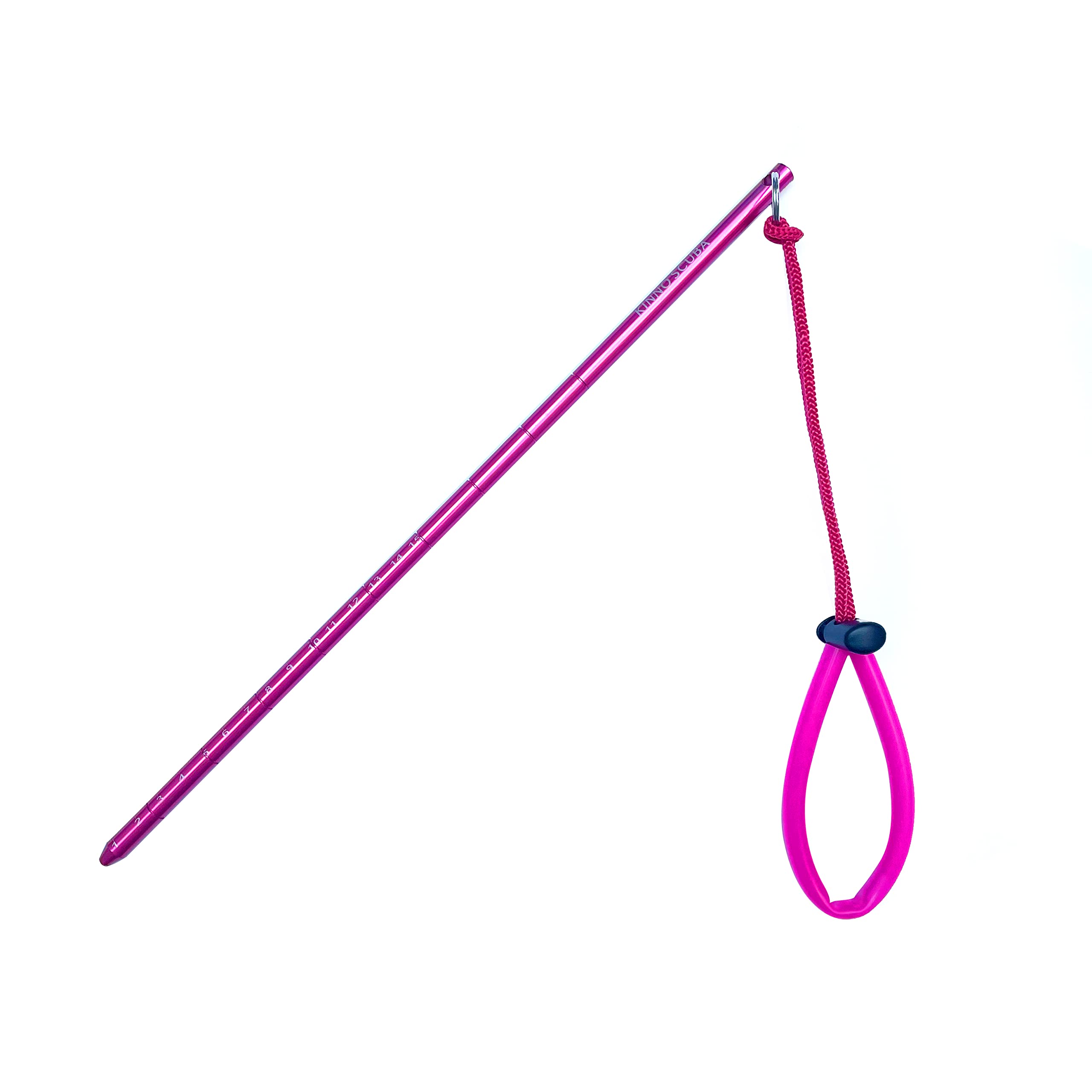 Photo 1 of kinnoscuba Aluminium Alloy Lobster Tickle Stick Pointer Rod w/Lanyard Water Sports Scuba Diving Accessories (Pink)