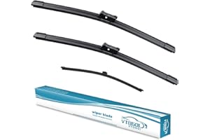 VTOGOI Wiper Blades With Rear Wiper Blades Set For 2016-2023 Audi Q7,2017-2023 Audi SQ7,Automotive Replacement Windshield Wiper Blades, That Meet OEM Quality Easy DIY Install 27"+20"+15" (Set of 3)