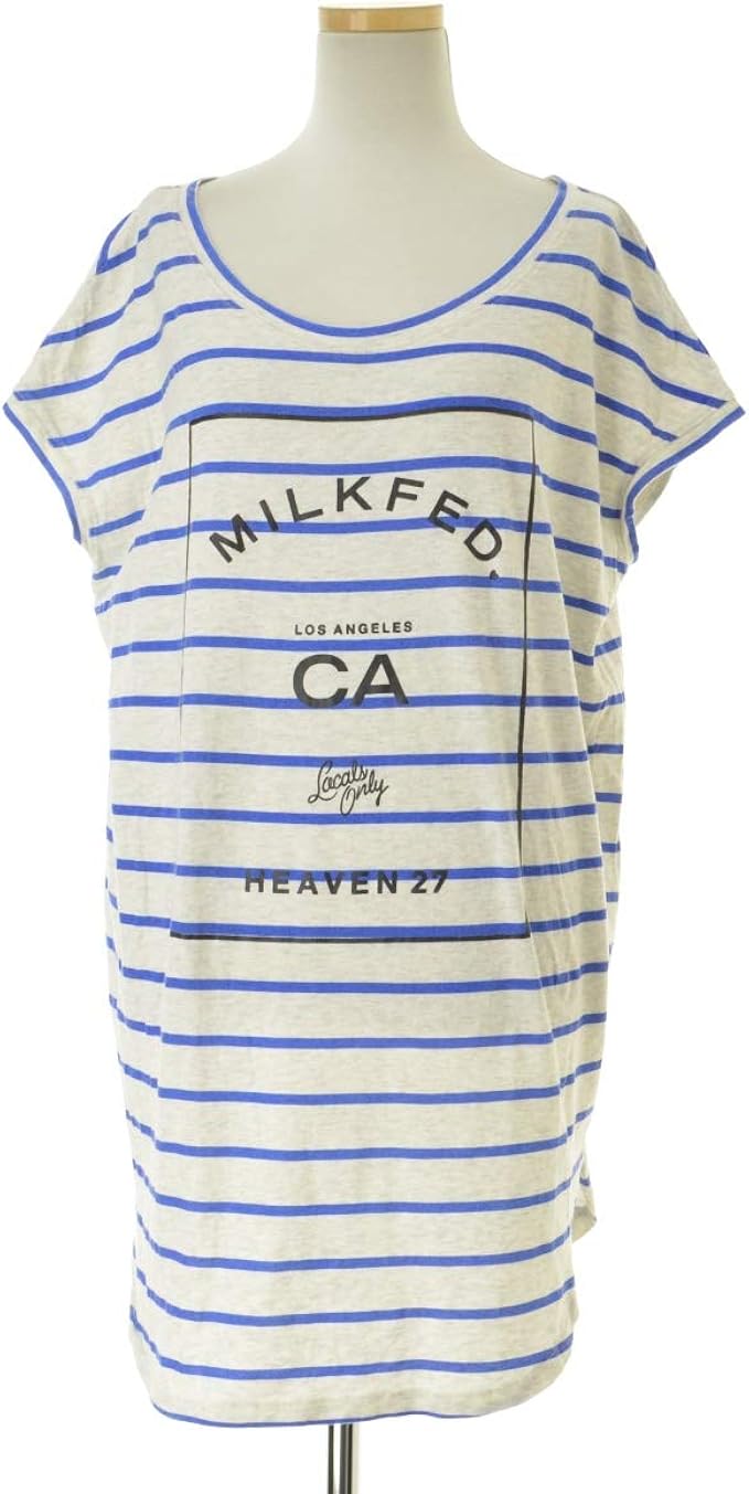Amazon ミルクフェド Milkfed ボーダー柄 半袖ワンピース ワンピース チュニック 通販
