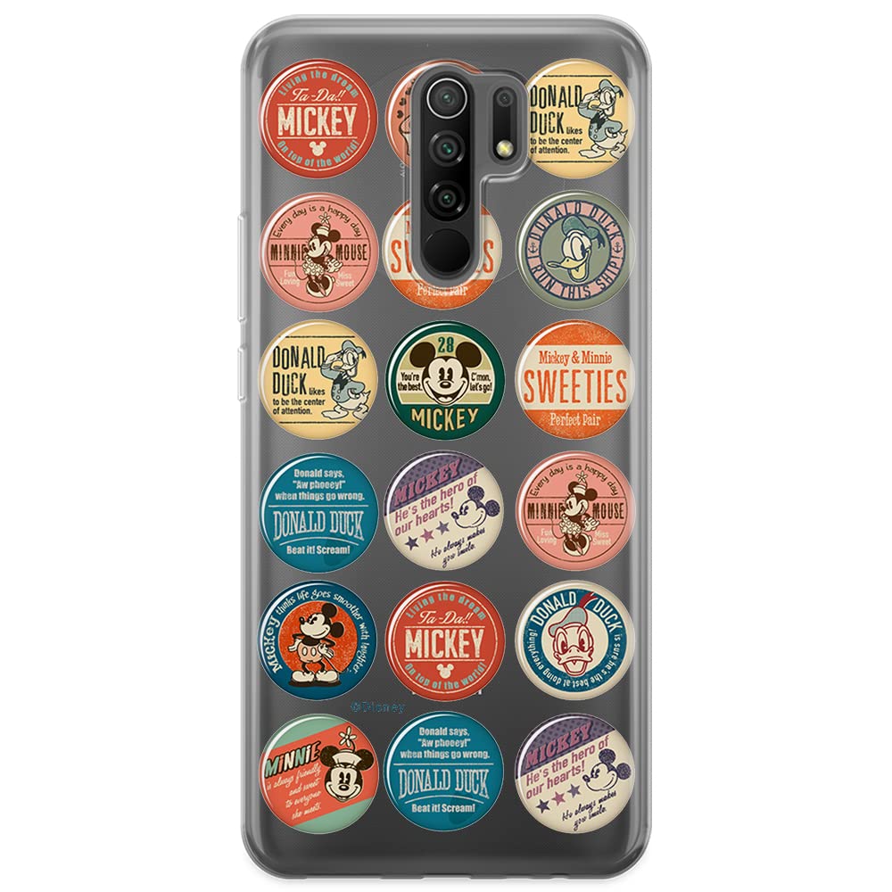 ERT GROUP mobile phone case for Xiaomi REDMI 9 original and officially Licensed Disney pattern Mickey & Friends 003 optimally adapted to the shape of the mobile phone, partially transparent