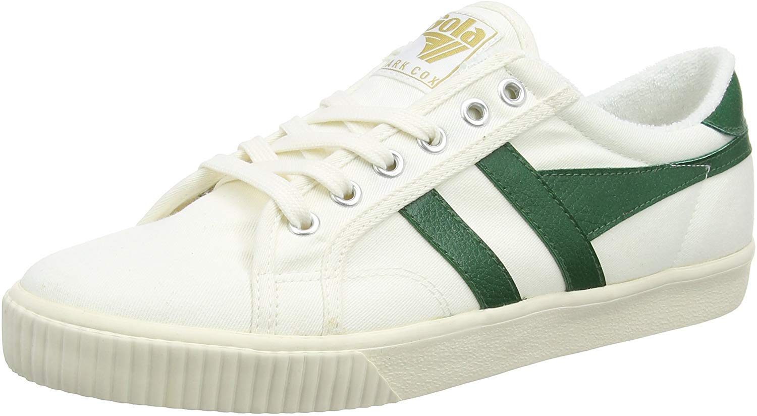 Gola Men Tennis Mark Cox Trainers, Off White Off White Dark Green Wn, 7 UK