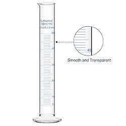 Labasics 4-Pack Borosilicate Glass 50 ml Heavy Wall