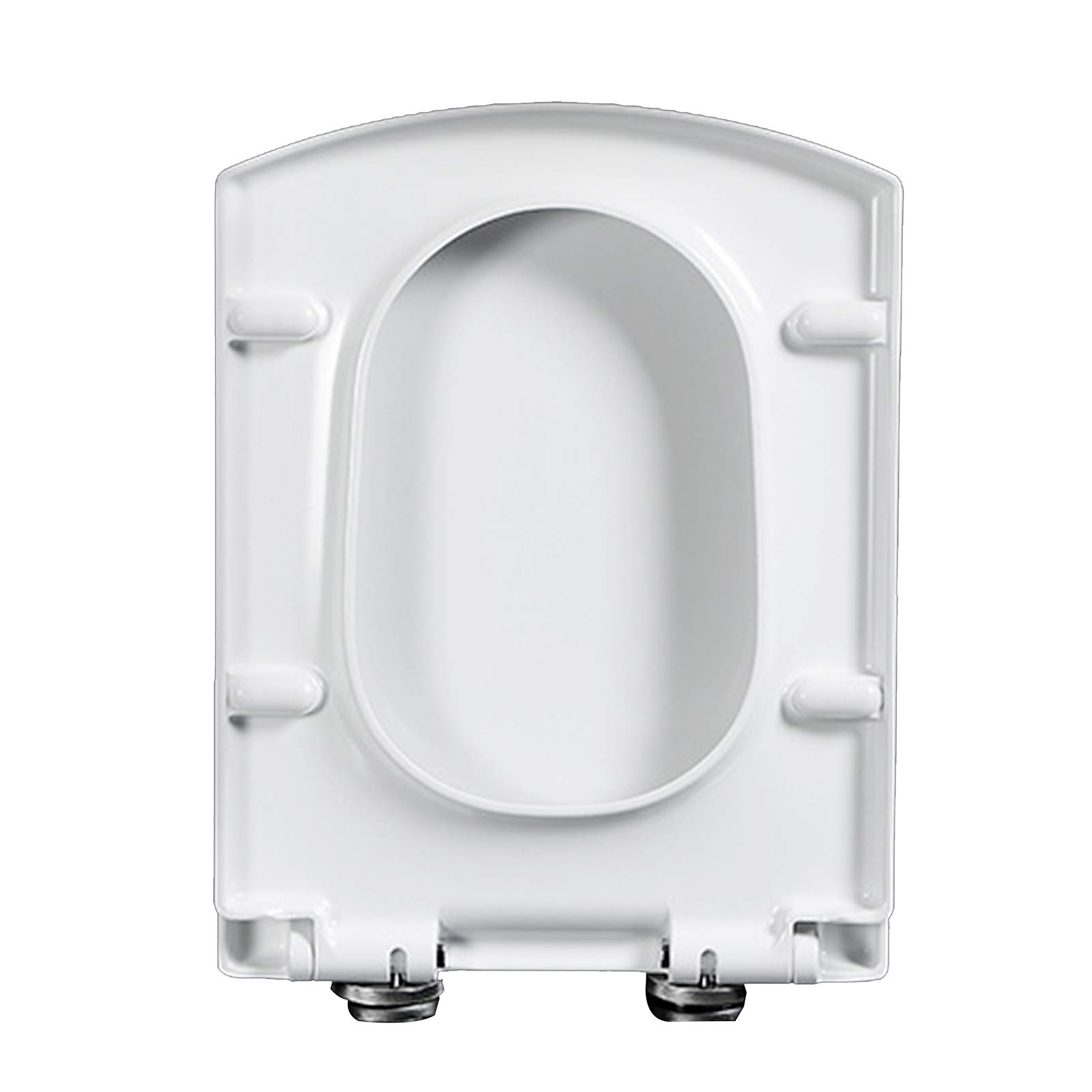 Keebgyy Toilet Seats Multifunctional Quiet Close PP Material Rectangle Type Thicken Mute Slow Down Detachable Bathroom Accessories Fits All Regular Toilet Bowls