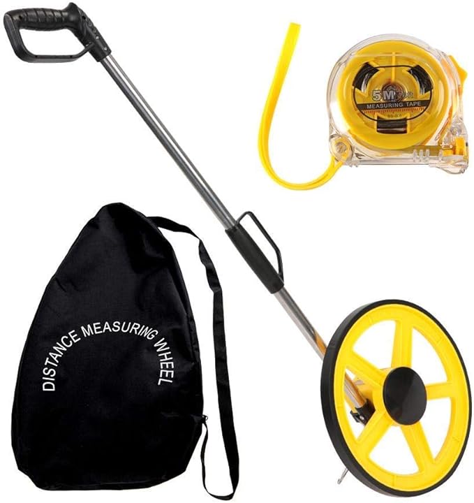Foldable Distance Measuring Wheel with Stand Measure Surveyors Builders
