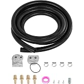 Universal Remote Oil Filter Kit, Single Filter, 3/4-16 in Thread Adapter | 3/4-16 in Thread Housing, 10 ft Hose with Fitting and Hardware