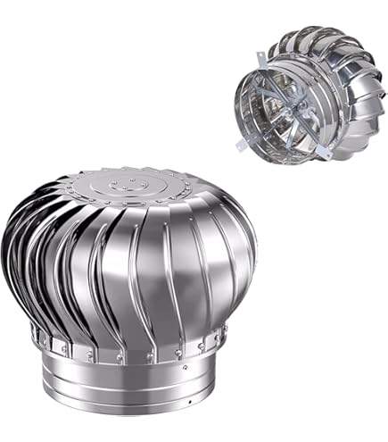 HCZION Roof Wind Turbines 10 12 14 16inch Rotating Turbine