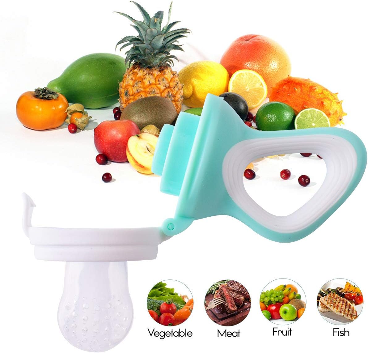 2 Tetine Grignoteuse Fruit Alimentation Bebe 3 Sucette En Silicone S M L 2 Pinceaux A Doigts Bebes Anneaux De Dentition Bebe 1 Chaine De Sucette Sucettes Et Anneaux De Dentition Bebe Puericulture