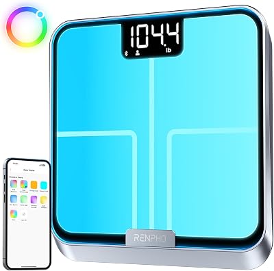 RENPHO Elis Chroma Smart Scale with Lights 13 Health Metrics Bluetooth