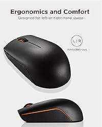 Lenovo 300 Wireless Mouse – Computer Mouse for