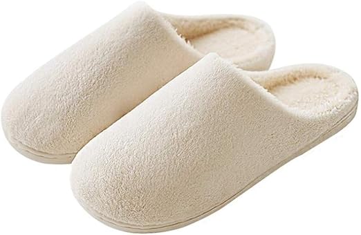 Amazon Co Jp ヤヌークゴラ ボアスリッパ ルームシューズ あったか スリッパ 冬 もこもこ 室内履き 厚底 オシャレ かわいい シンプル 無地 オフホワイト レディースサイズ ホーム キッチン