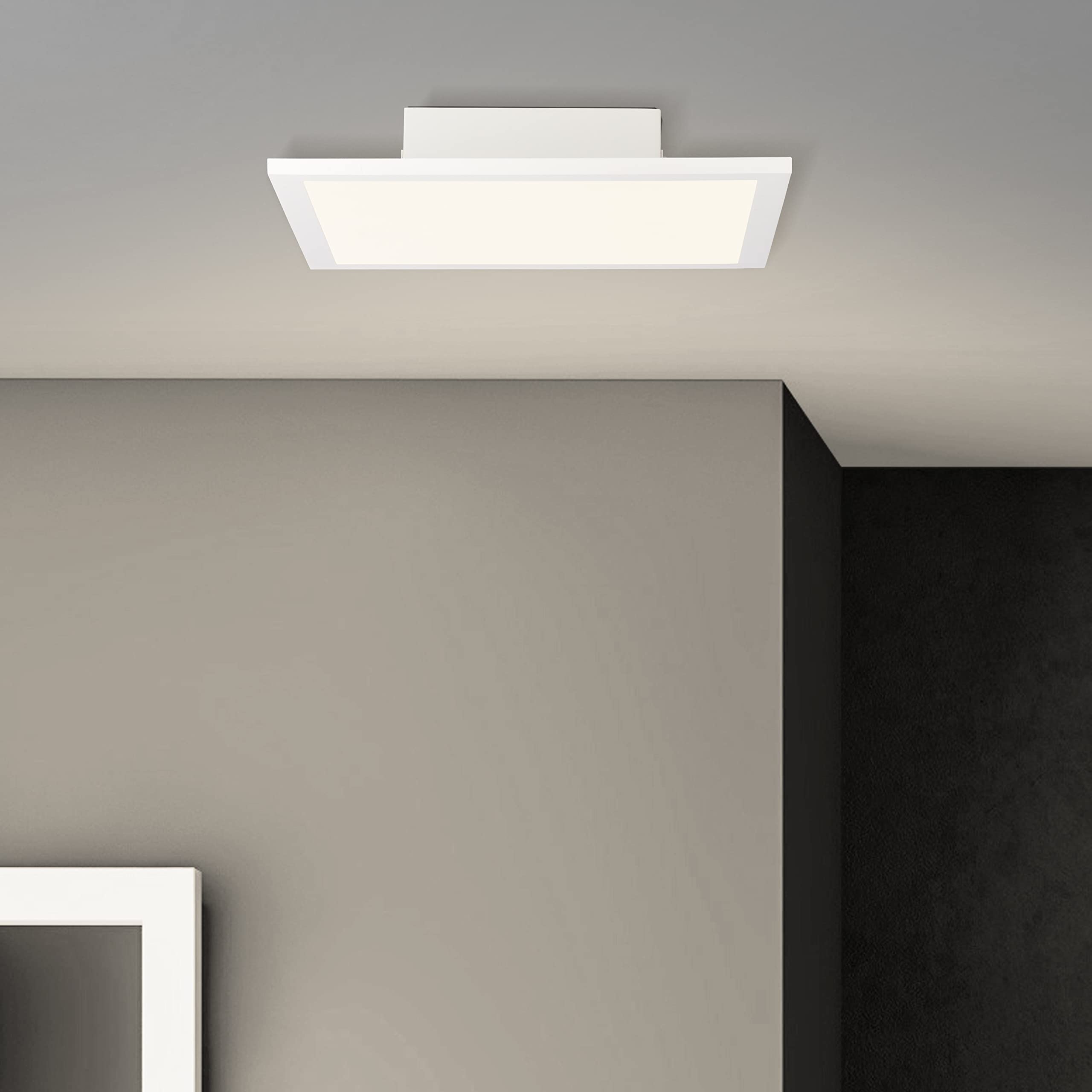 Brilliant Buffi LED Ceiling Panel 30 x 30 cm White