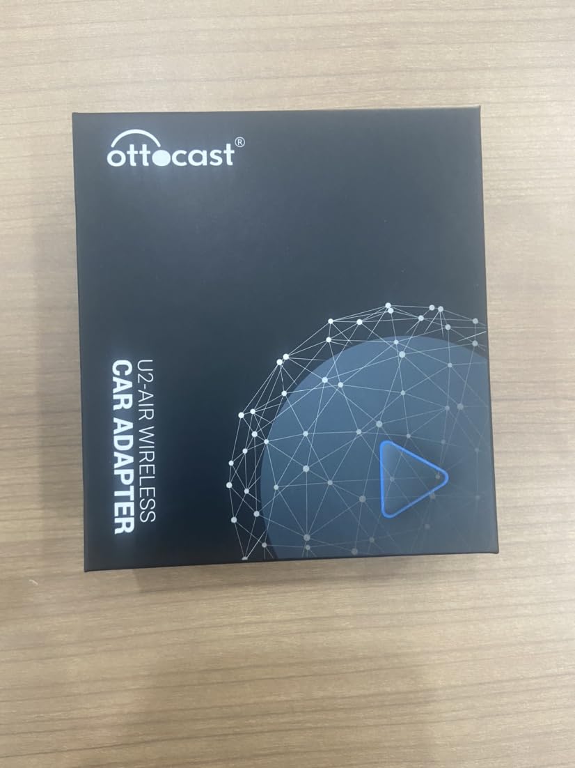 OTTOCAST U2-AIR Wireless CarPlay Adapter 2024 - Apple CarPlay Wireless Adapter Convert Wired to Wireless Plug & Play Dongle 5Ghz WiFi Auto Connect Online Update for iPhone & OEM Wired CarPlay Cars