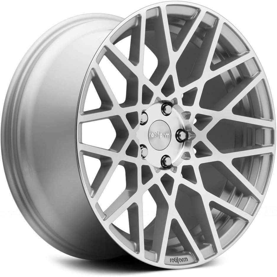 Rotiform Blq Сustom Wheel - Silver with Machined Face 19" x 8.5", 35 Offset, 5x100 Bolt Pattern, 57.1mm Hub