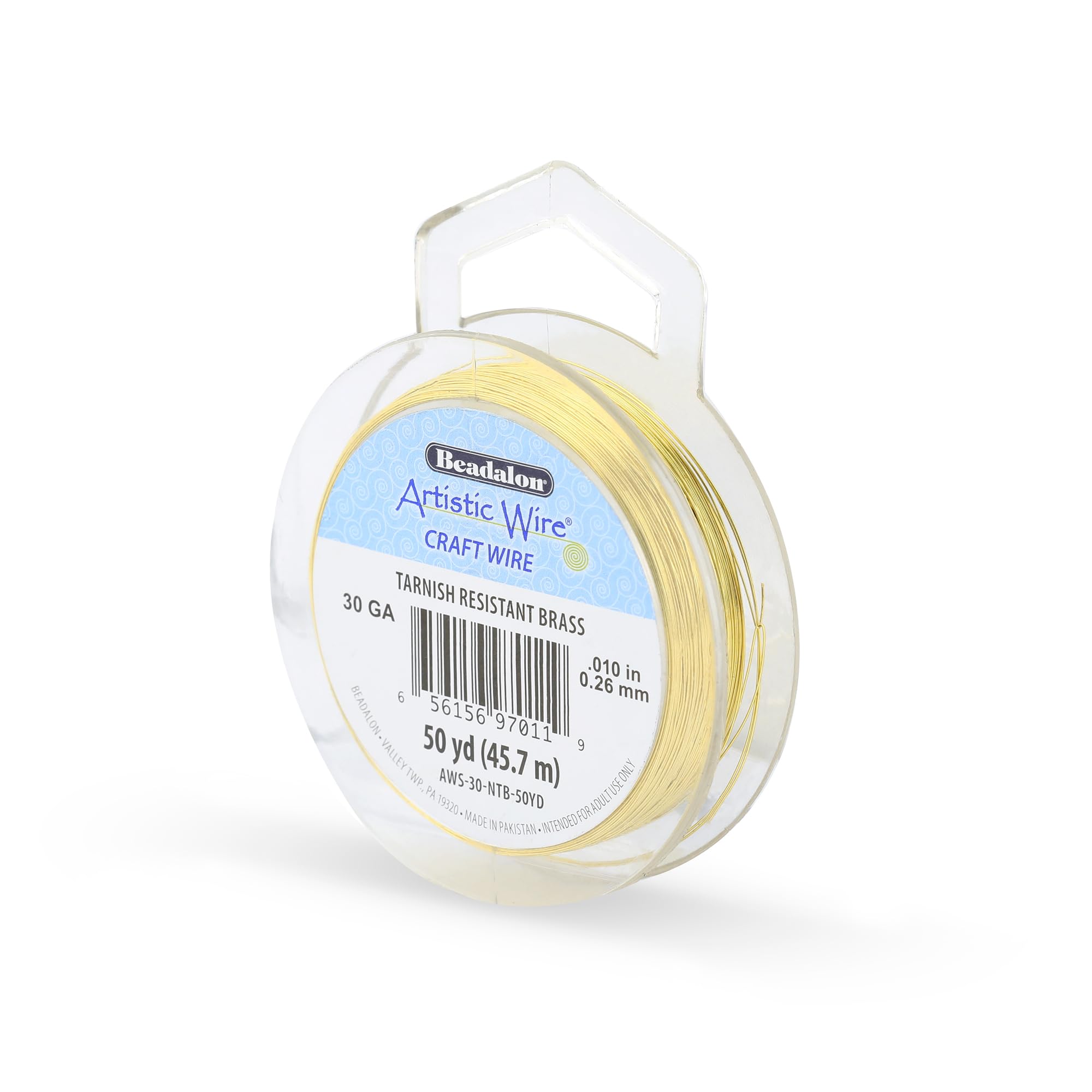 Artistic Wire 50 yd 30 Gauge Non Tarnish Brass Wire