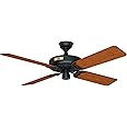 Hunter Fan Company 23838 Hunter Original Indoor, Outdoor Ceiling Fan with Pull Chain Control, 52", Black
