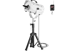 Uargd 1500W Snow Machine with Adjustable Stand & Remote Control, High-Output Snowflake Maker with 5L Tank for Holiday Parties