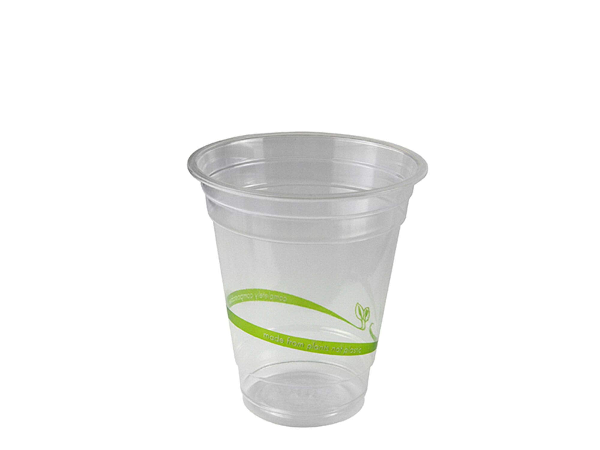 Vegware R360Y-VW standard PLA cold cup, 12 oz. (Pack of 1000)
