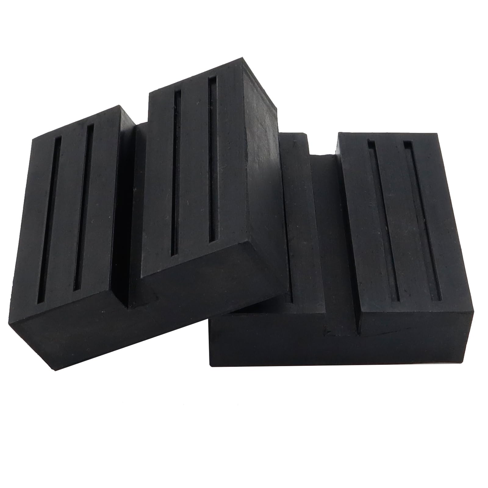 Photo 1 of Car Lift Jack Pads Support Stand Rubber Square Universal Slotted Frame Rail Floor Jack Guard Adapter Pad Automobiles Vehicle Repair Kit