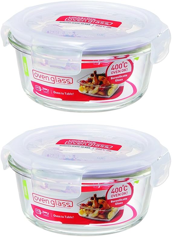 Amazon.de: Lock & Lock Oven Glass, Lebensmittelgefäß für Mikrowelle und