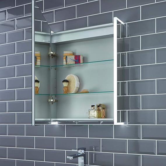 Pebble Grey Grace Bluetooth Led Illuminated Led Bathroom Mirror Cabinet Heated Demister Mirror Pad Motion Sensor Switch Ip44 Rated 564 X 700 10 Year Guarantee Amazon Co Uk Kitchen Home