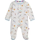Magnetic Me Boys Modal Magnetic Baby Footie Pajamas | Silky Soft Modal Fabric | Baby Sleepers Available in Sizes PRE - 24M