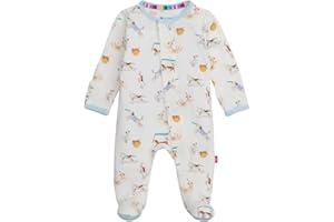 Magnetic Me Boys Modal Magnetic Baby Footie Pajamas | Silky Soft Modal Fabric | Baby Sleepers Available in Sizes PRE - 24M