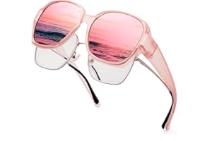 Face Shadow Polarized Fit Over Sunglasses for Women, Oversized UV400 Protection, Lightweight Universal Fit Frame